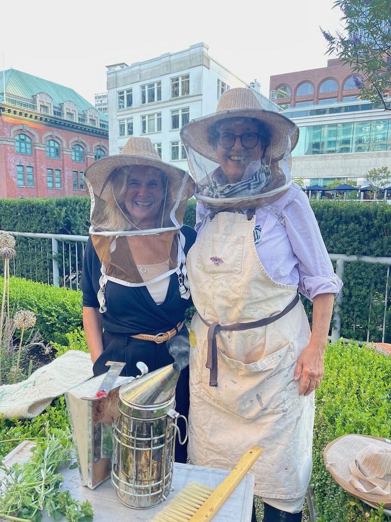 julia common runs the bee apiary at fairmont Waterfront